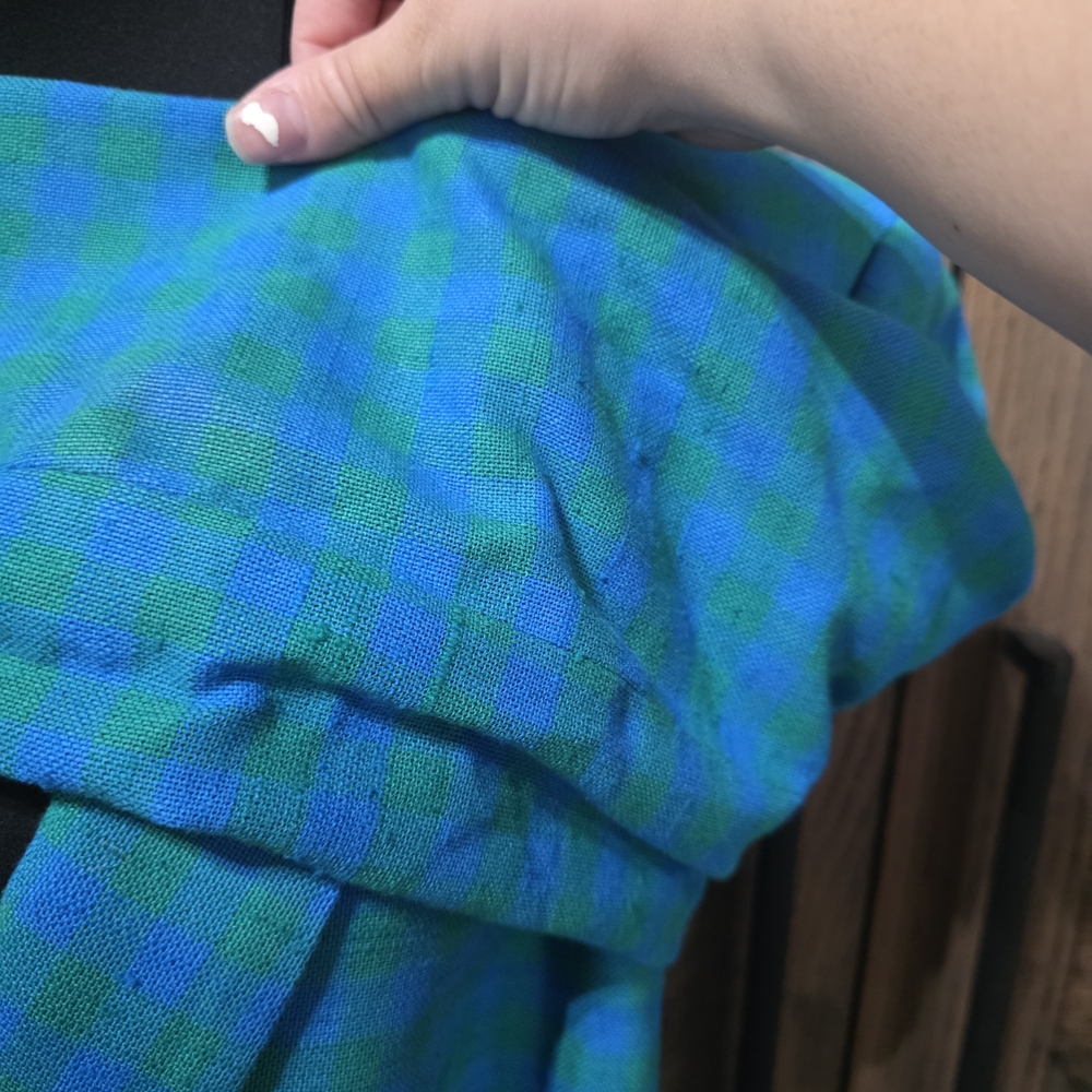 J. Crew Teal Plaid Single-Button Blazer - Picture 5 of 5